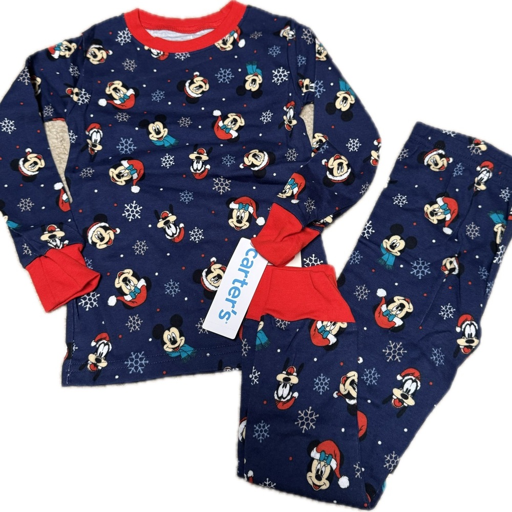 NWT Carter's 3T Pajama Set - Mickey Mouse Christmas